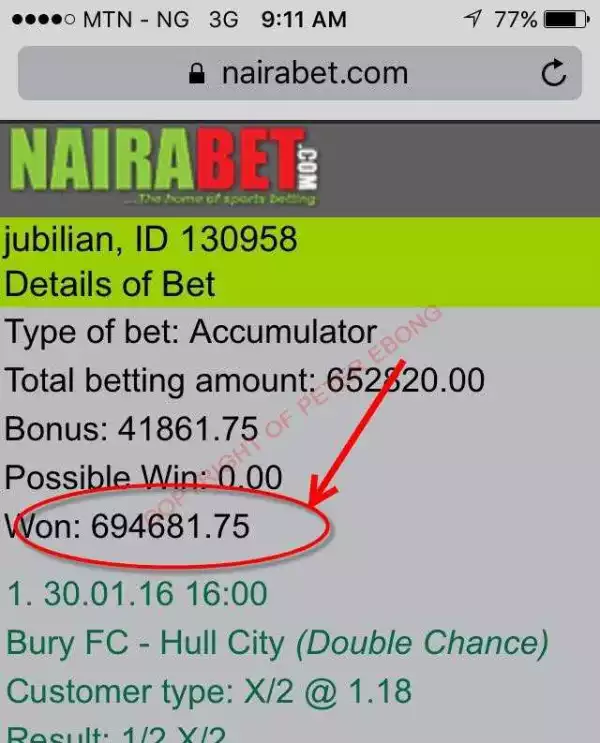 Shocking! How Broke 24 Yrs Old Calabar Boy Rakes In N450k – N600k On Sport Betting With A Wicked Betting Trick